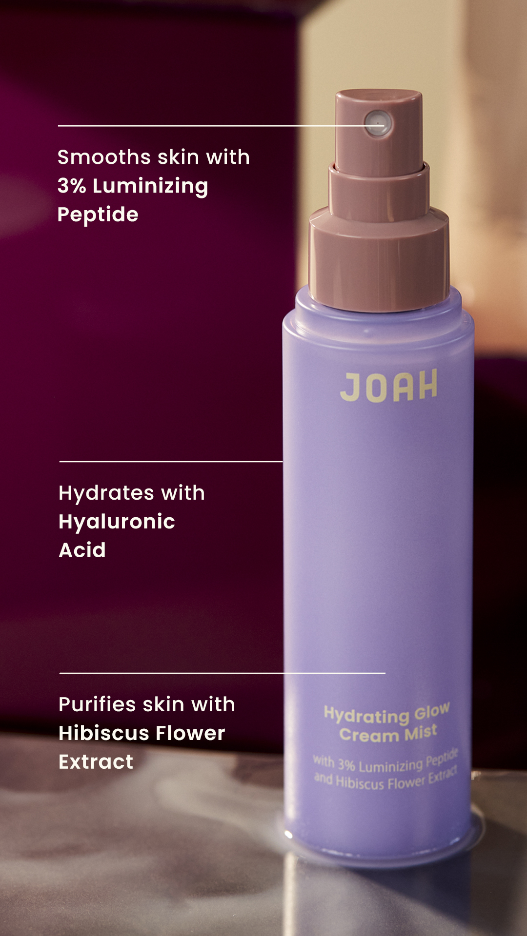 1128 Social Media Text Hydrating Glow Cream Mist Text Callouts-3 9 16